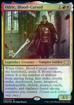 Odric, Blood-Cursed [Innistrad: Crimson Vow Prerelease Promos] | Pegasus Games WI