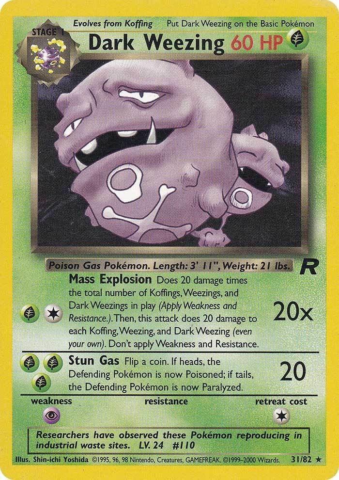 Dark Weezing (31/82) [Team Rocket Unlimited] | Pegasus Games WI