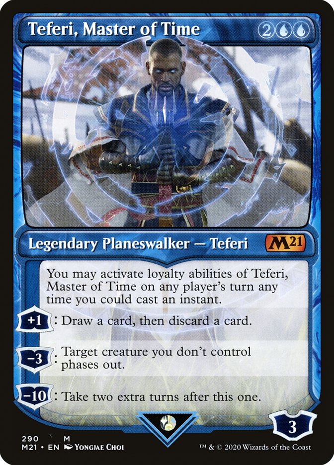 Teferi, Master of Time (Showcase) (290) [Core Set 2021] | Pegasus Games WI