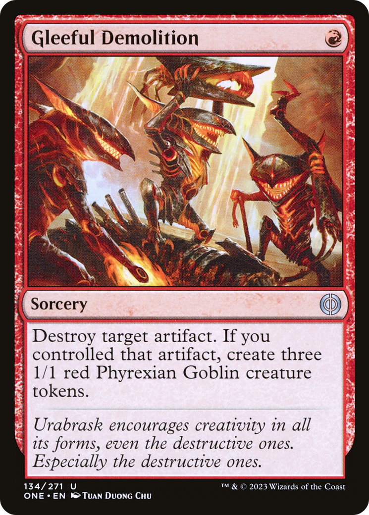 Gleeful Demolition [Phyrexia: All Will Be One] | Pegasus Games WI