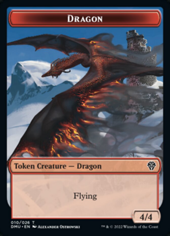 Phyrexian // Dragon Double-Sided Token [Dominaria United Tokens] | Pegasus Games WI
