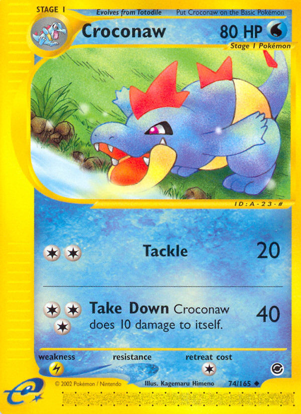 Croconaw (74/165) [Expedition: Base Set] | Pegasus Games WI