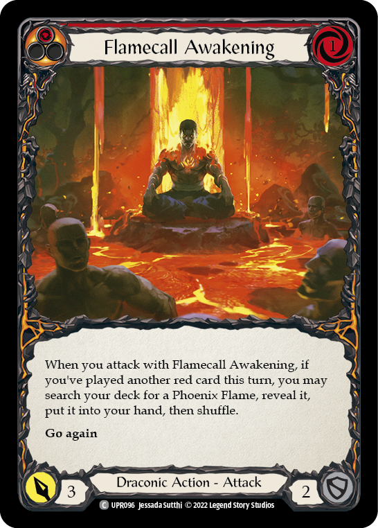 Flamecall Awakening [UPR096] (Uprising)  Rainbow Foil | Pegasus Games WI