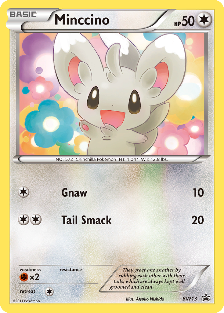 Minccino (BW13) (Cracked Ice Holo) [Black & White: Black Star Promos] | Pegasus Games WI