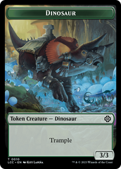 Elephant // Dinosaur (0010) Double-Sided Token [The Lost Caverns of Ixalan Commander Tokens] | Pegasus Games WI