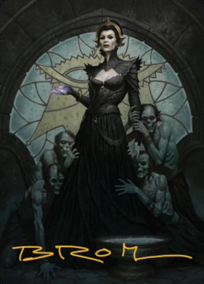 Liliana of the Veil Art Card (Gold-Stamped Signature) [Dominaria United Art Series] | Pegasus Games WI