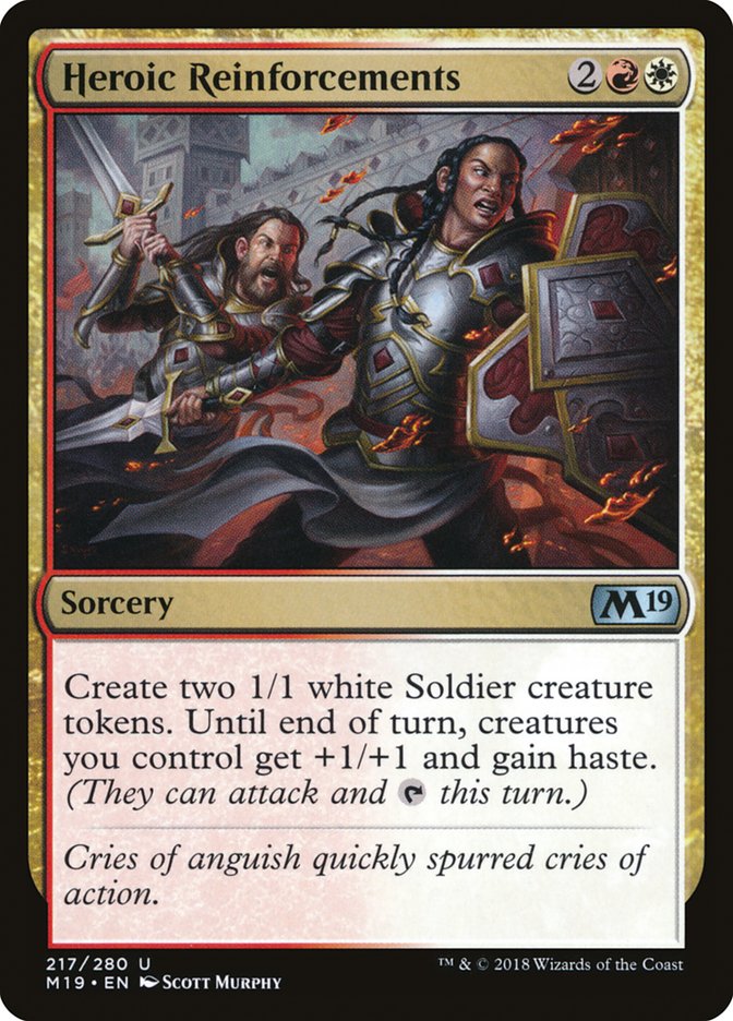 Heroic Reinforcements [Core Set 2019] | Pegasus Games WI