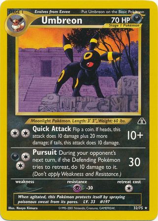 Umbreon (32/75) [Neo Discovery Unlimited] | Pegasus Games WI