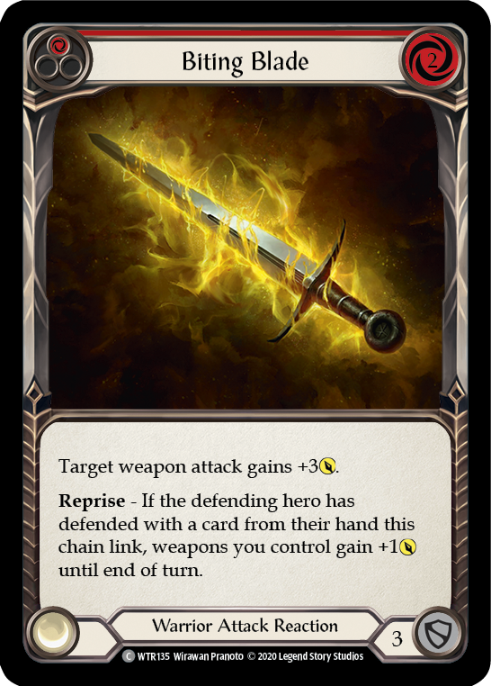 Biting Blade (Red) [WTR135] Unlimited Normal | Pegasus Games WI