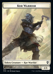 Kor Warrior // Shapeshifter (023) Double-Sided Token [Commander Legends: Battle for Baldur's Gate Tokens] | Pegasus Games WI