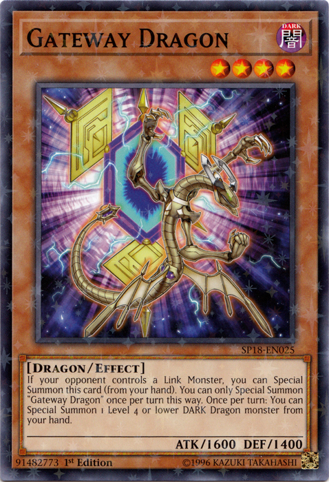 Gateway Dragon (Starfoil) [SP18-EN025] Starfoil Rare | Pegasus Games WI