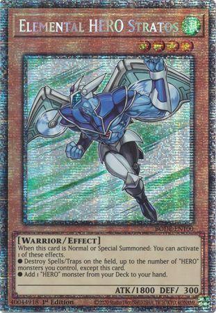 Elemental HERO Stratos [BODE-EN100] Starlight Rare | Pegasus Games WI