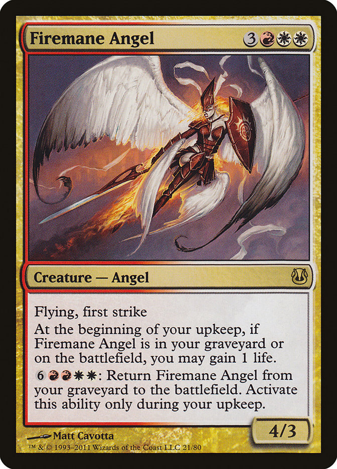 Firemane Angel [Duel Decks: Ajani vs. Nicol Bolas] | Pegasus Games WI