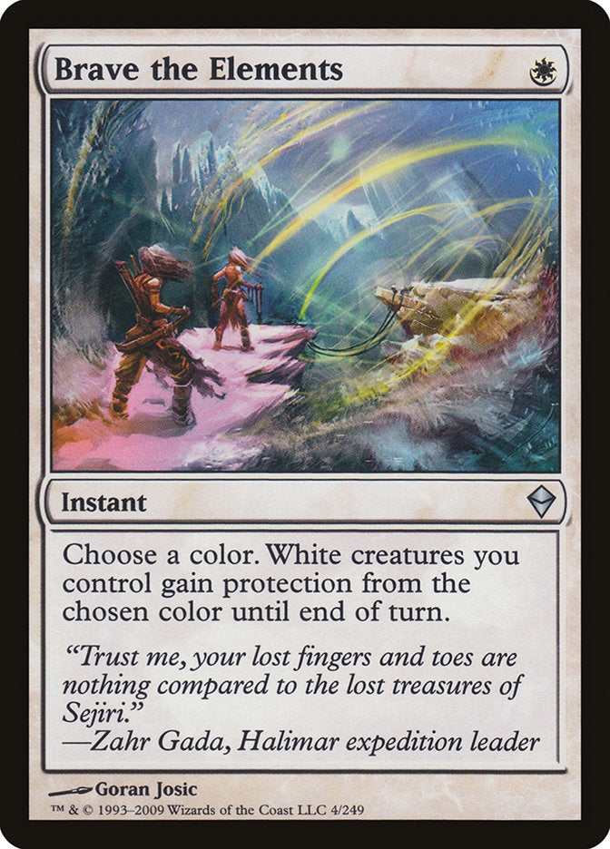 Brave the Elements [Zendikar] | Pegasus Games WI