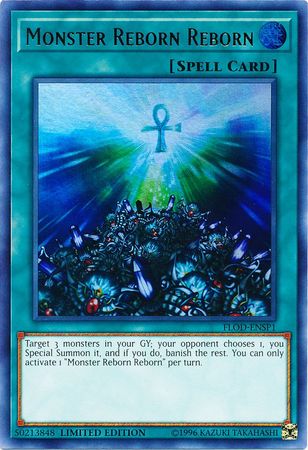 Monster Reborn Reborn [FLOD-ENSP1] Ultra Rare | Pegasus Games WI