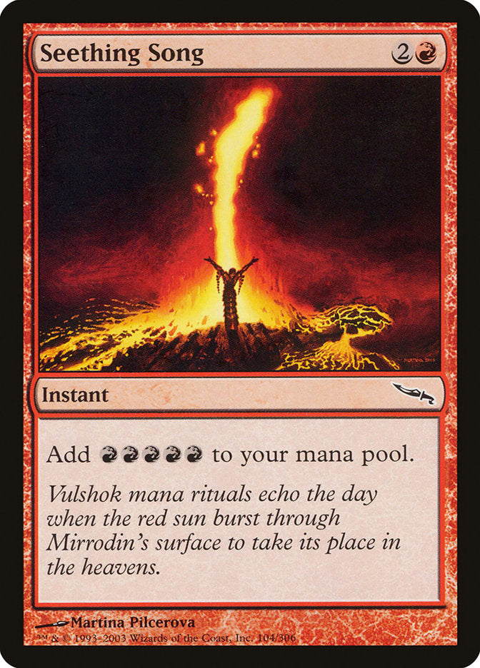Seething Song [Mirrodin] | Pegasus Games WI