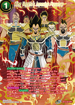 King Vegeta's Imposing Presence (Special Rare) [BT13-030] | Pegasus Games WI