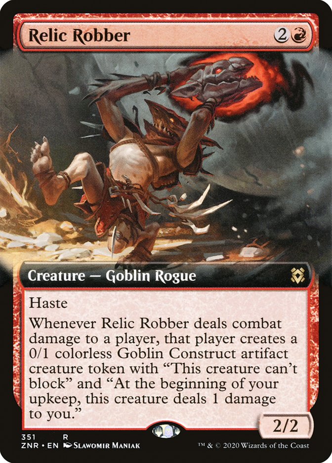 Relic Robber (Extended Art) [Zendikar Rising] | Pegasus Games WI