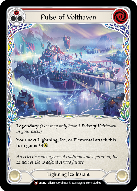 Pulse of Volthaven [U-ELE112] Unlimited Rainbow Foil | Pegasus Games WI