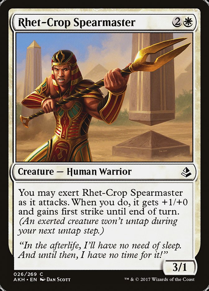 Rhet-Crop Spearmaster [Amonkhet] | Pegasus Games WI