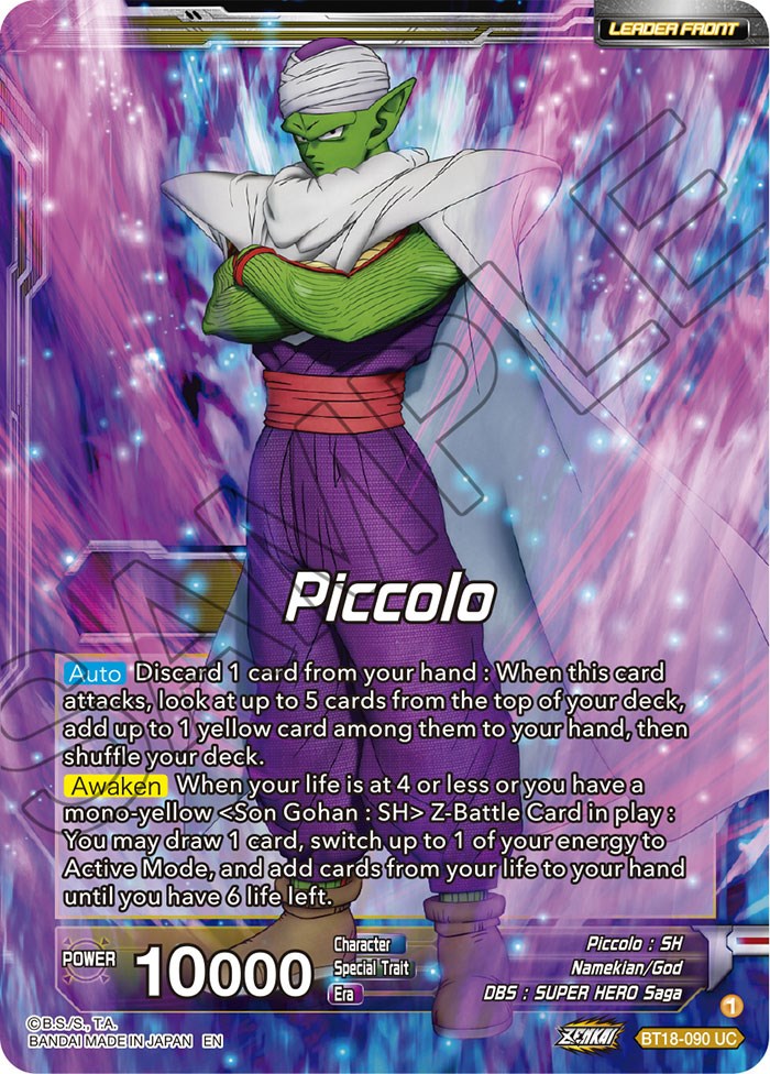 Piccolo // Piccolo, Facing New Foes (BT18-090) [Dawn of the Z-Legends Prerelease Promos] | Pegasus Games WI