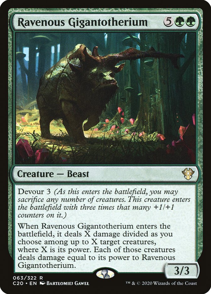 Ravenous Gigantotherium [Commander 2020] | Pegasus Games WI