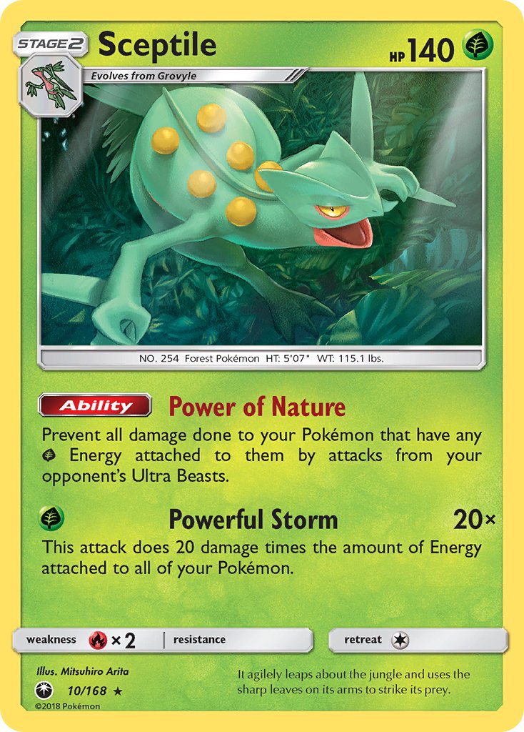 Sceptile (10/168) (Theme Deck Exclusive) [Sun & Moon: Celestial Storm] | Pegasus Games WI