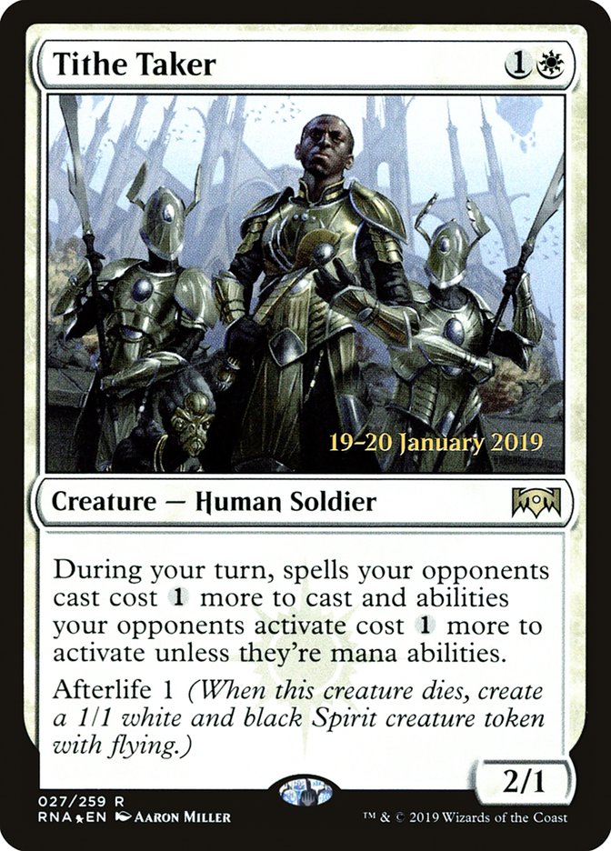 Tithe Taker [Ravnica Allegiance Prerelease Promos] | Pegasus Games WI