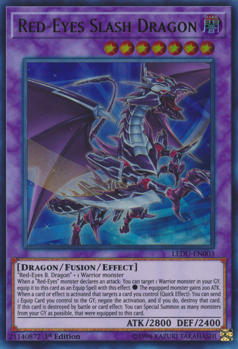 Red-Eyes Slash Dragon [LEDU-EN003] Ultra Rare | Pegasus Games WI