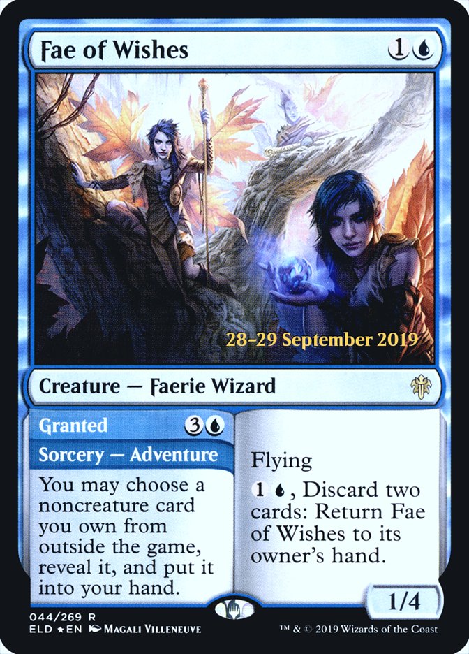 Fae of Wishes // Granted [Throne of Eldraine Prerelease Promos] | Pegasus Games WI