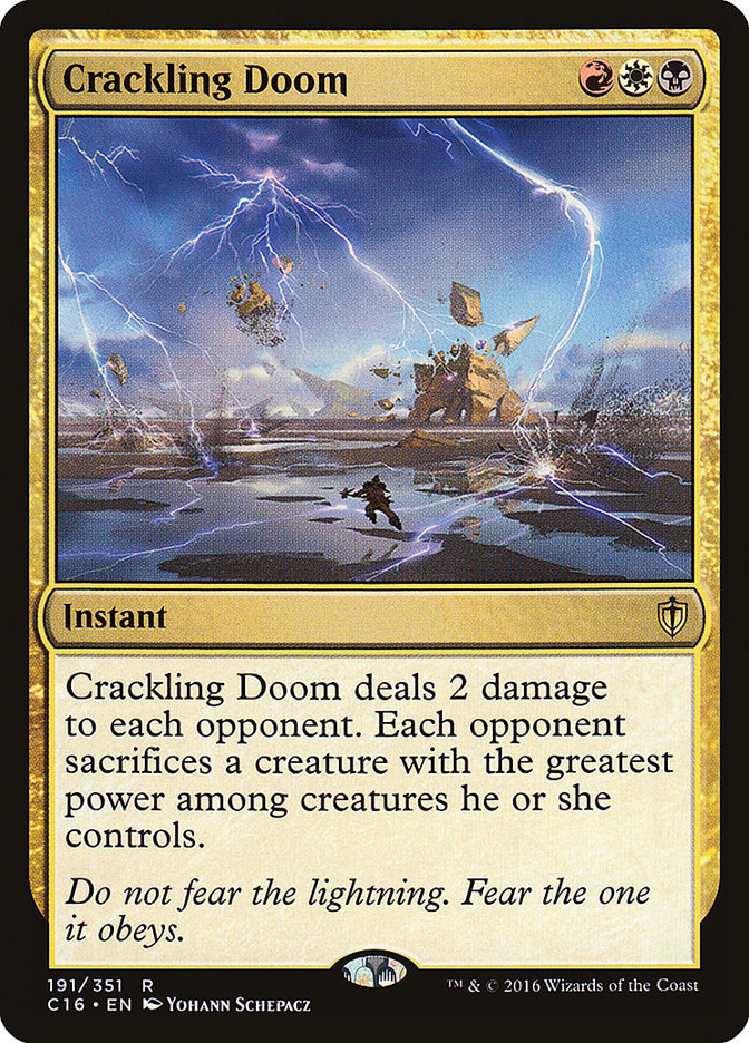 Crackling Doom [Commander 2016] | Pegasus Games WI
