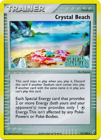 Crystal Beach (75/100) (Stamped) [EX: Crystal Guardians] | Pegasus Games WI