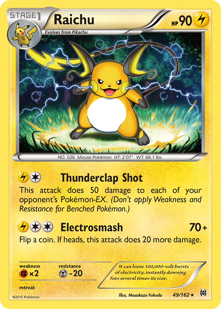 Raichu (49/162) [XY: BREAKthrough] | Pegasus Games WI