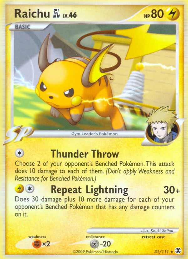 Raichu GL (31/111) [Platinum: Rising Rivals] | Pegasus Games WI