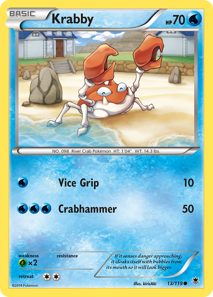 Krabby (13/119) [XY: Phantom Forces] | Pegasus Games WI