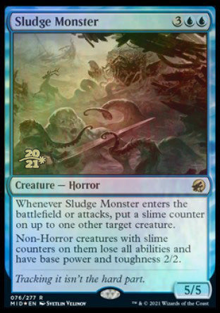 Sludge Monster [Innistrad: Midnight Hunt Prerelease Promos] | Pegasus Games WI