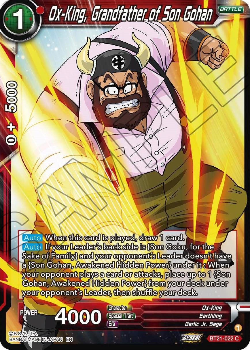 Ox-King, Grandfather of Son Gohan (BT21-022) [Wild Resurgence] | Pegasus Games WI