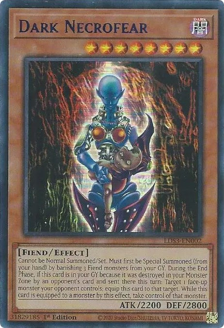 Dark Necrofear (Blue) [LDS3-EN002] Ultra Rare | Pegasus Games WI