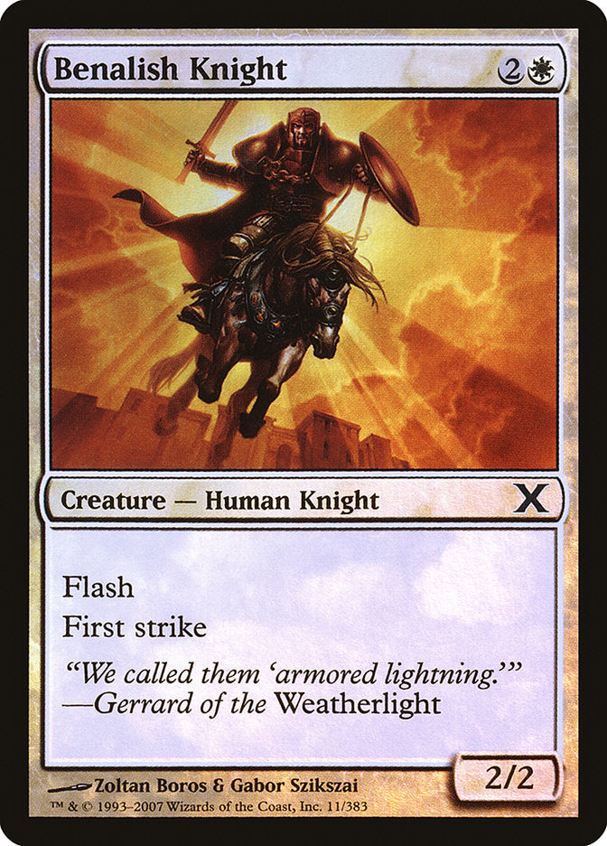 Benalish Knight (Premium Foil) [Tenth Edition] | Pegasus Games WI