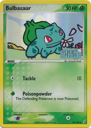 Bulbasaur (45/100) (Stamped) [EX: Crystal Guardians] | Pegasus Games WI