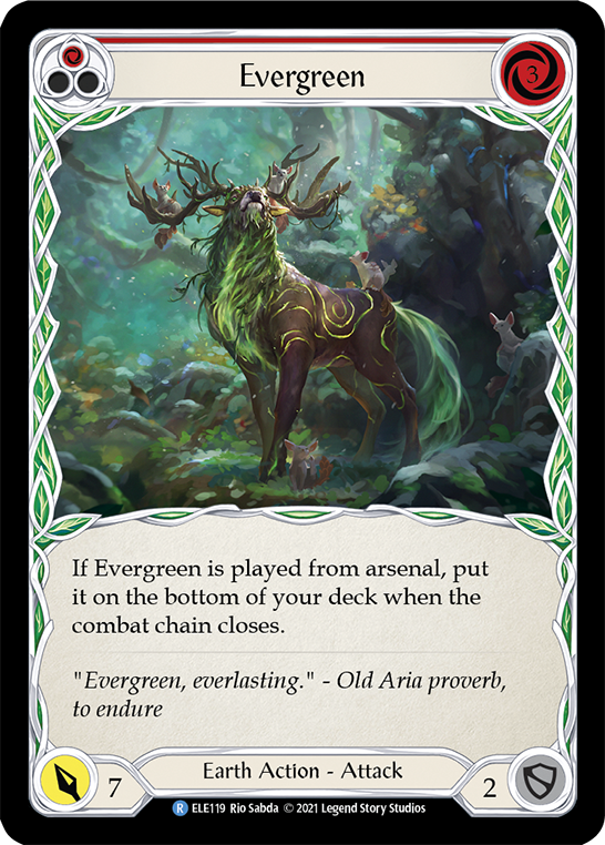 Evergreen (Red) [ELE119] (Tales of Aria)  1st Edition Normal | Pegasus Games WI