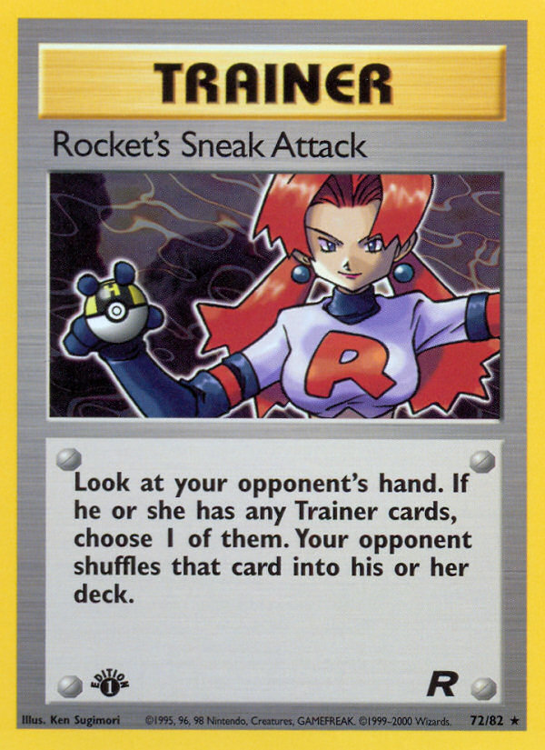 Rocket's Sneak Attack (72/82) [Team Rocket 1st Edition] | Pegasus Games WI