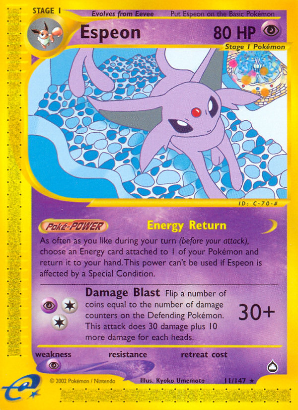 Espeon (11/147) [Aquapolis] | Pegasus Games WI