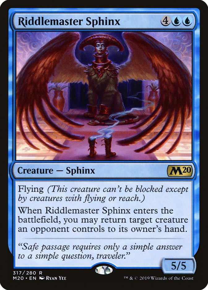 Riddlemaster Sphinx [Core Set 2020] | Pegasus Games WI