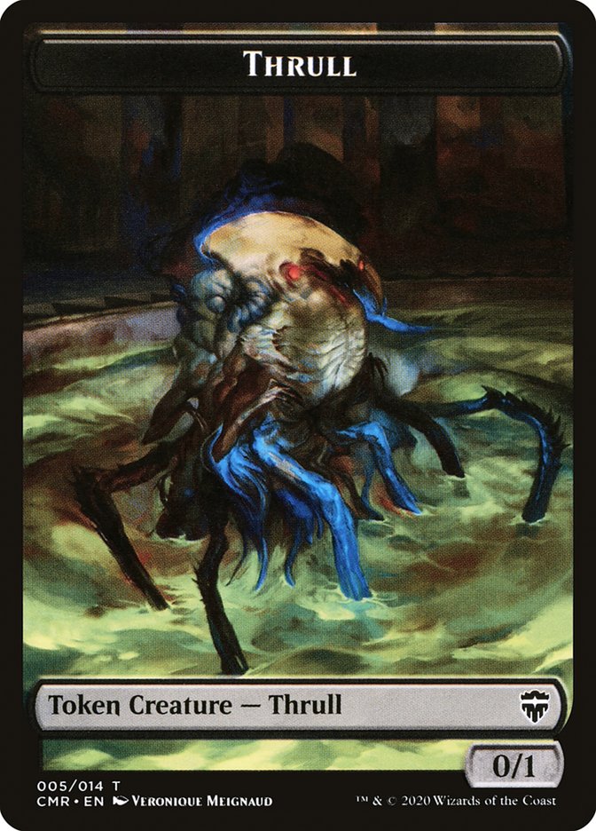 Thrull // Treasure Double-Sided Token [Commander Legends Tokens] | Pegasus Games WI