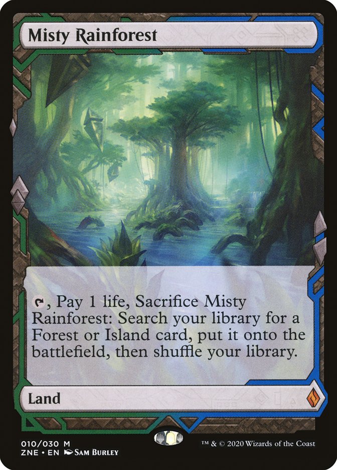 Misty Rainforest (Expeditions) [Zendikar Rising Expeditions] | Pegasus Games WI