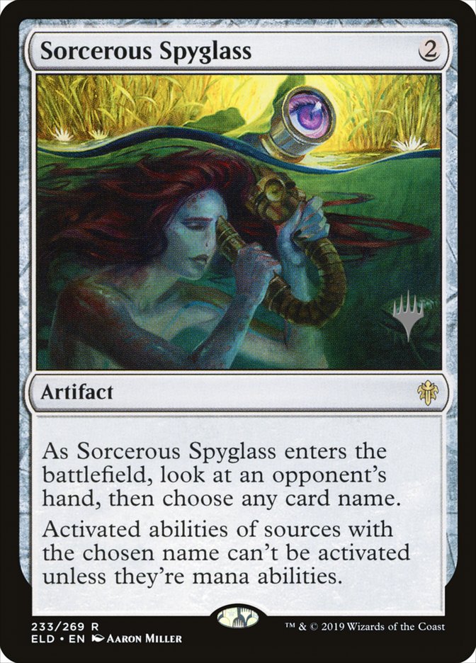 Sorcerous Spyglass (Promo Pack) [Throne of Eldraine Promos] | Pegasus Games WI