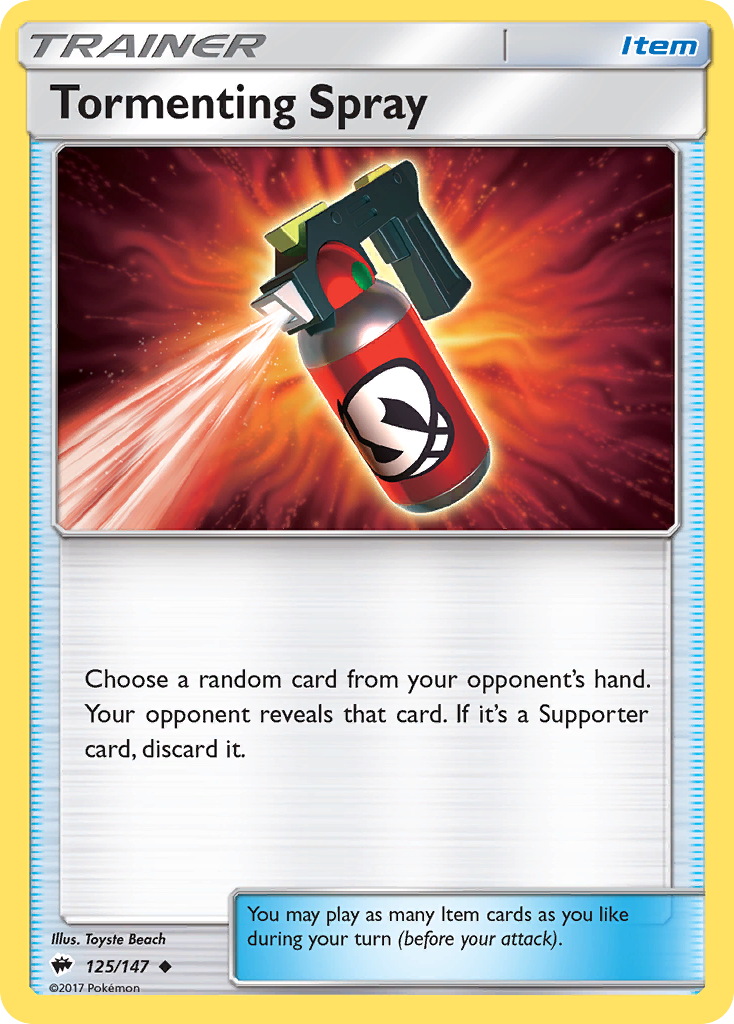 Tormenting Spray (125/147) [Sun & Moon: Burning Shadows] | Pegasus Games WI