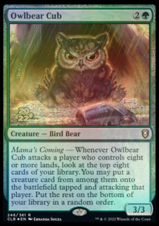 Owlbear Cub [Commander Legends: Battle for Baldur's Gate Prerelease Promos] | Pegasus Games WI