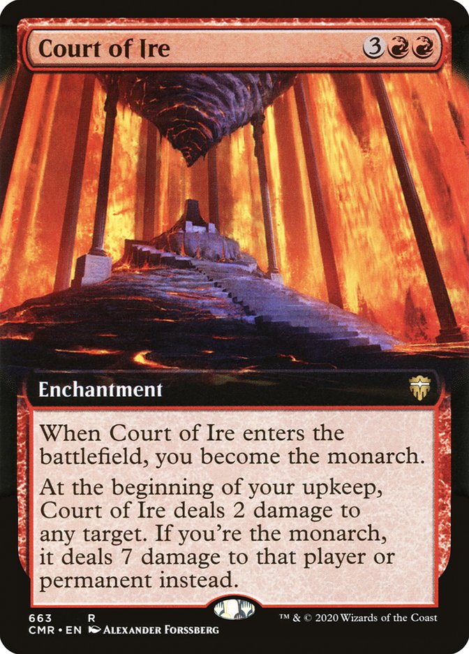 Court of Ire (Extended Art) [Commander Legends] | Pegasus Games WI